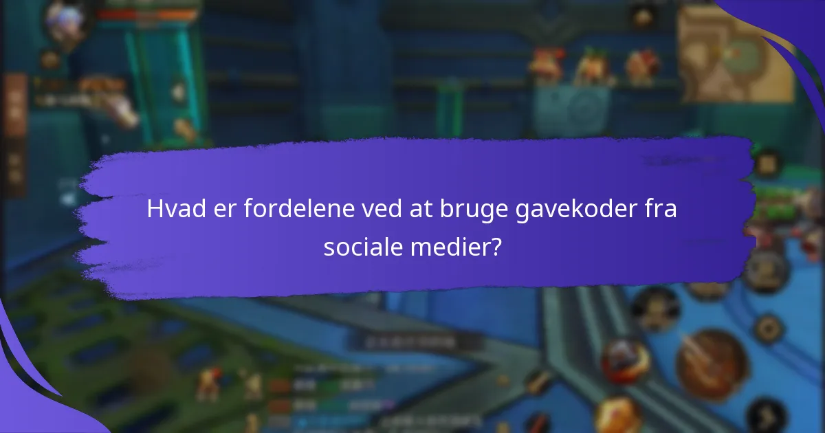 Hvordan kan spillere få gavekoder fra sociale medier?