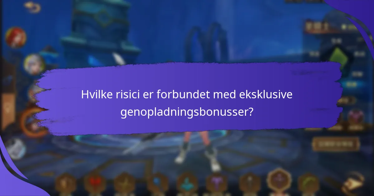 Hvordan indløser jeg eksklusive genopladningsbonusser?